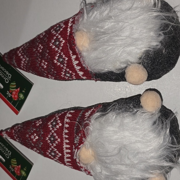 Christmas Gnome Ornament Set Of 2 NWT - Picture 2 of 7